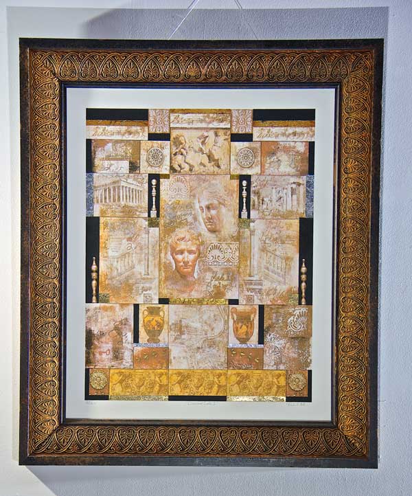 Image of Richard Hall's painting Classical Code I