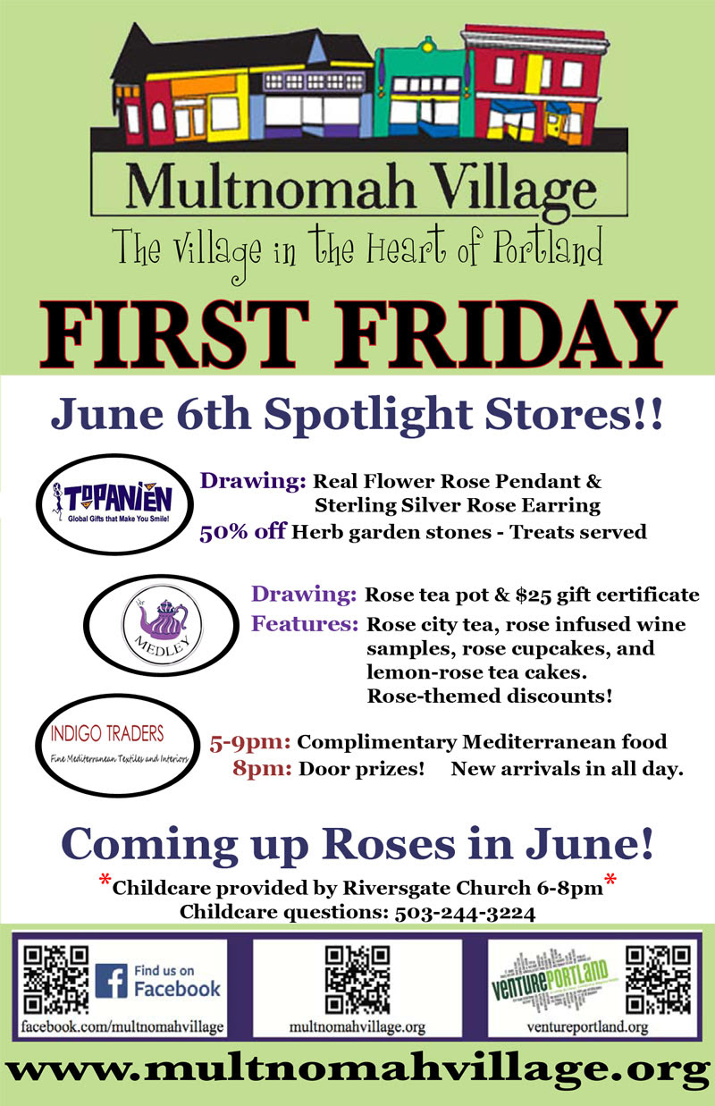 First Friday Poster for June 6th