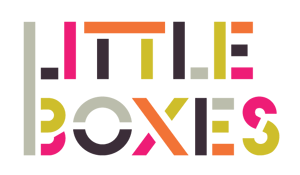 Colorful logo that says Little Boxes