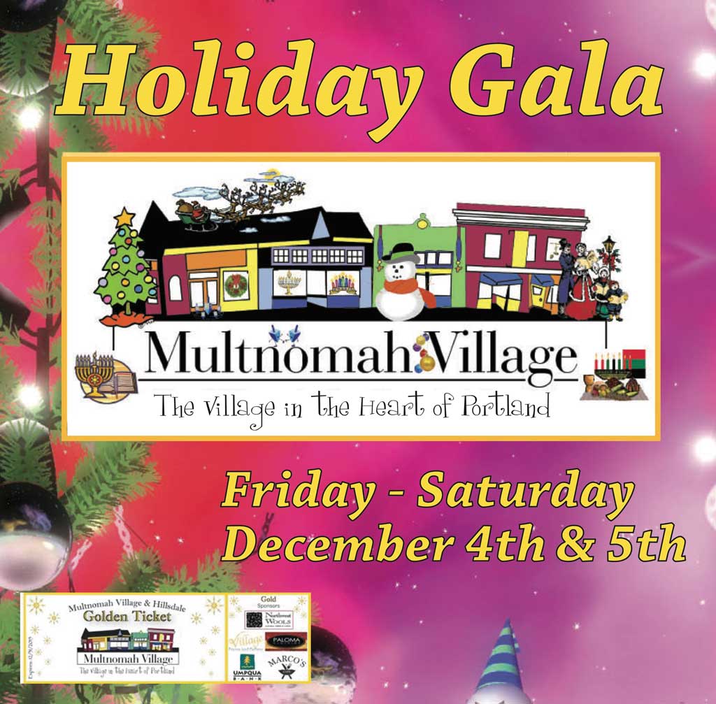 Multnomah Village Holiday Gala poster