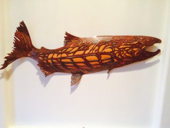 3D Copper Salmon by Carrier Moore