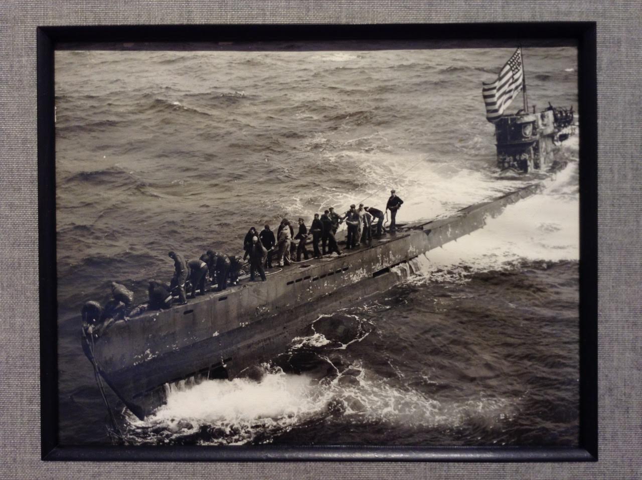 Photo of the submarine crew at sea